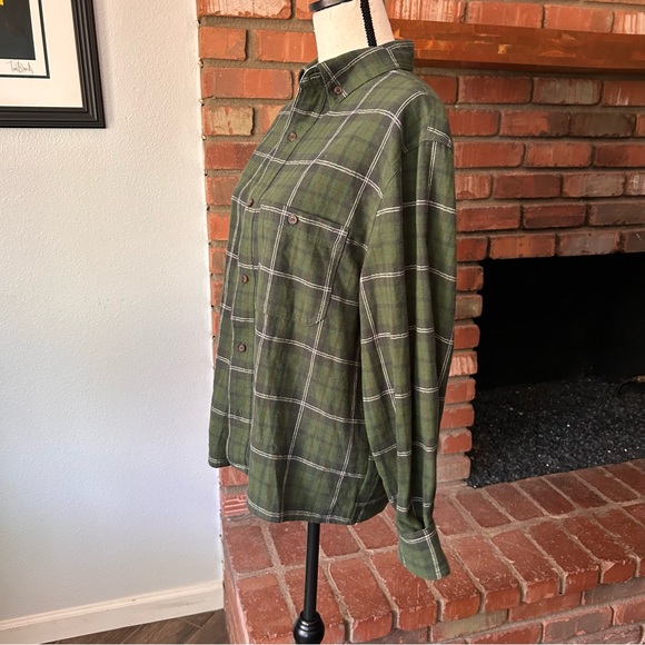 Dairy Boy Hanover Flannel Shirt in Evergreen Plaid Sz M/L - Picture 5 of 9